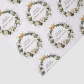 Witte Rozen Bedankt voor het Vieren met Ons Tissuepapier (Detail)