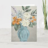 Witte rozen blanco kaart (Voorkant)