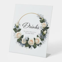 Witte Rozen & Blauwe Baby's Breath Dranken
