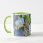 Witte Rozen Bloem Kunst Mok Kopje (Links)