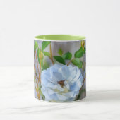 Witte Rozen Bloem Kunst Mok Kopje (Midden)