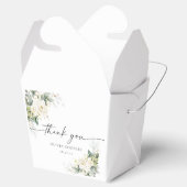 Witte Rozen Bloemen Baby shower Favoriet Box Bedankdoosjes (Geopend)