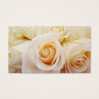 Witte Rozen Bloemen Bruids Pure Visitekaartje