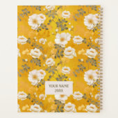 Witte Rozen Bloemen Chiyogami Planner (Achterkant)