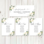 Witte Rozen Bloemen Trouwhoofd Tafel Teken