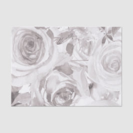 Witte Rozen Bloemisterij Roos Moderne Elegante Tro Tissuepapier