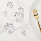 Witte Rozen Bloemrijke Roos Moderne Elegante Bruil Confetti (Groep)