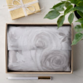 Witte Rozen Bloemrijke Roos Moderne Elegante Bruil Tissuepapier (Geschenk)