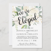 Witte Rozen Boeket| We zijn Gevlucht | Ontvangstfe Kaart (Voorkant)