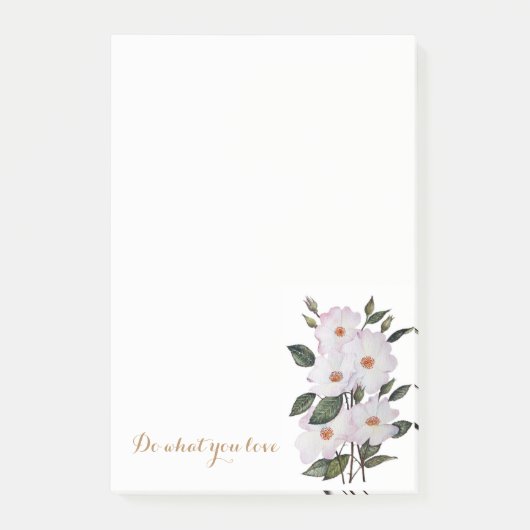 Witte rozen Botanische illustratie Post-it® Notes (Voorkant)