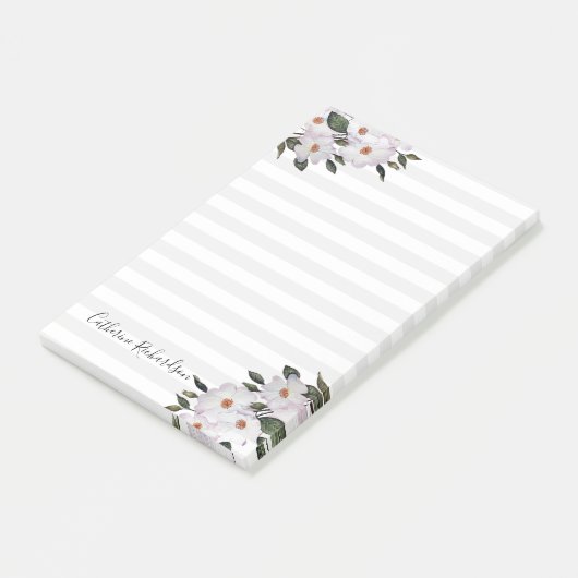 Witte rozen Botanische illustratie Post-it® Notes (Schuin)