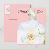 Witte rozen_ briefkaart (Voorkant / Achterkant)