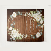 Witte Rozen Bruidsmeisjesfeest Chic Fotohokje Acht Wandkleed (Voorkant (horizontaal))