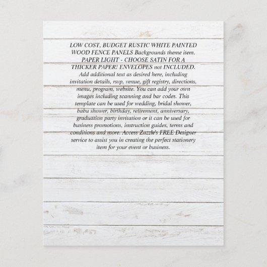 Witte rozen bruidsrozen Weddenschappen Uitnodiging Flyer (Achterkant)