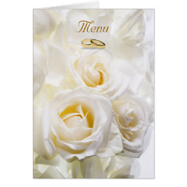 Witte Rozen Bruiloftsmenu