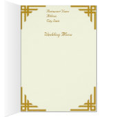 Witte Rozen Bruiloftsmenu (Binnen (Rechts))