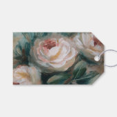 Witte Rozen Cadeaulabel (Voorkant (Horizontaal))