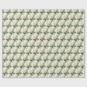 Witte rozen cadeaupapier (Vlak)