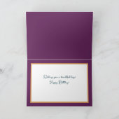 Witte Rozen Chique Elegant Bloemen Boeket Verjaard Kaart (Binnen)