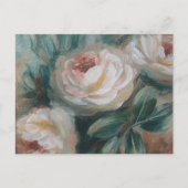 Witte Rozen "Dank je"  Feestdagenkaart (Voorkant)