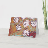 witte rozen, dank u kaart (Achterkant)