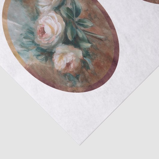 Witte rozen DBL Tissuepapier (Detail)