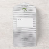 witte rozen die allemaal in één uitnodiging binde (Buitenkant)