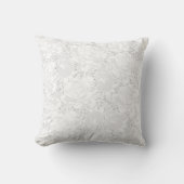 Witte rozen Elegant Decoratief Kussen (Voorkant)