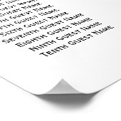 Witte rozen en gistweddenschappen, zitplaatsen poster (Hoek)