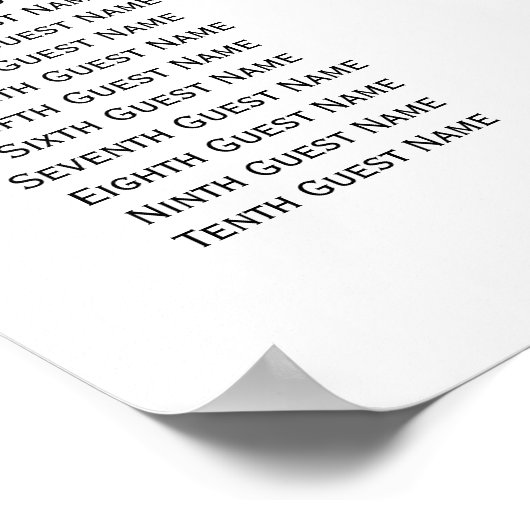 Witte rozen en gistweddenschappen, zitplaatsen poster (Hoek)