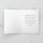 Witte rozen en groen sympathie kaart (Binnen)