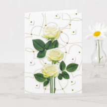 Witte rozen en harten