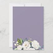 Witte Rozen en Hydrangeas Elegant 50ste verjaardag Kaart (Achterkant)