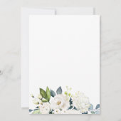 Witte Rozen en Hydrangeas Elegant 60ste verjaardag Kaart (Achterkant)