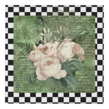 witte rozen en kastdroog