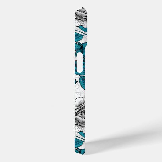 Witte rozen en ladybugs Case-Mate iPhone case (Achterkant / Rechts)