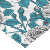 Witte rozen en ladybugs tafelkleed (Gekanteld)