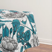 Witte rozen en ladybugs tafelkleed (Voorbeeld)