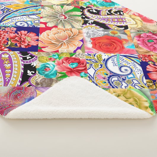 Witte rozen en pinda's met blaadjes en l sherpa deken (3/4)