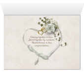 witte rozen en trouwringen (Binenzijde Horizontaal (Onderkant))