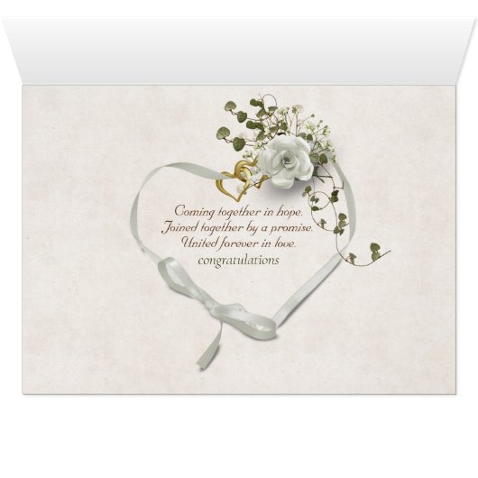 witte rozen en trouwringen (Binenzijde Horizontaal (Onderkant))