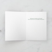 Witte Rozen en Vlinders Sympathie Kaart (Binnen)