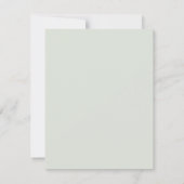 Witte rozen Eucalyptus bladeren RSVP Kaartje (Achterkant)