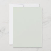 Witte rozen Eucalyptus bladeren Save The Date (Achterkant)