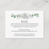 Witte Rozen Eucalyptus Detail Behuizing Kaarten (Voorkant)