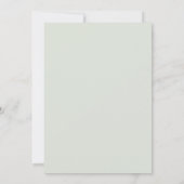 Witte rozen Eucalyptus laat Verloving achter Kaart (Achterkant)