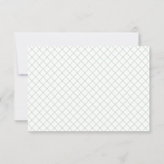 Witte rozen Eucalyptus Lattice RSVP (Achterkant)