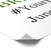 Witte rozen Eucalyptus Vrijgezellenfeest Fotoprop Poster (Hoek)