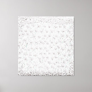 Witte rozen F Canvas Afdruk