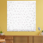 Witte rozen F Canvas Afdruk (Insitu (Woonkamer))